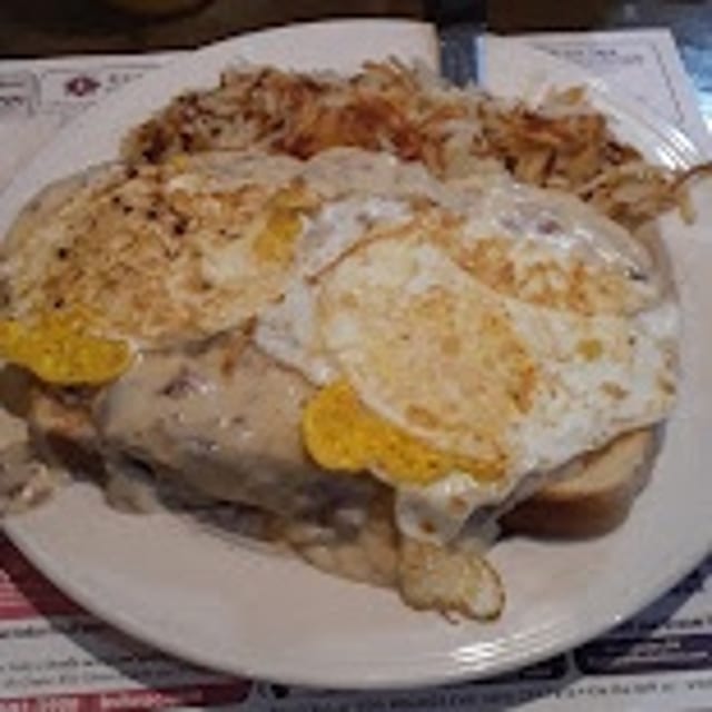 CHIPPED OVER TOAST.
